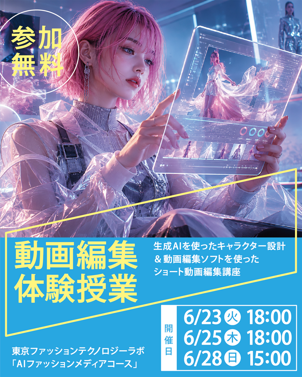 NEW★動画編集「体験授業」開催