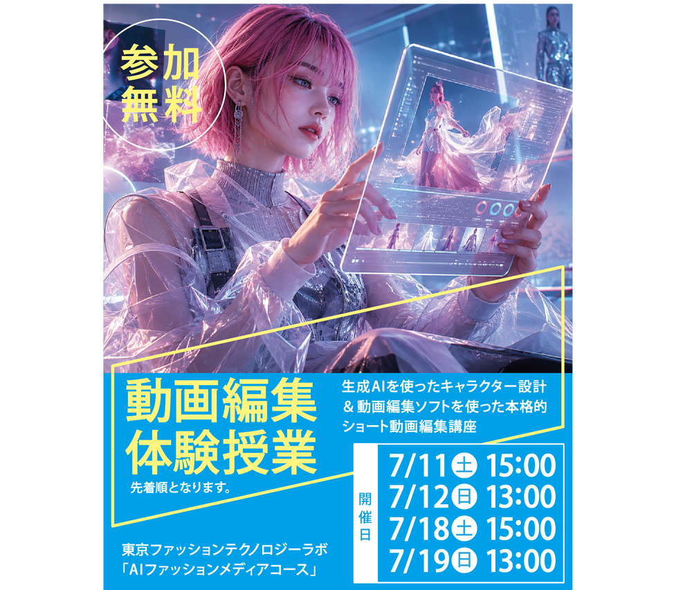 NEW★動画編集「体験授業」開催